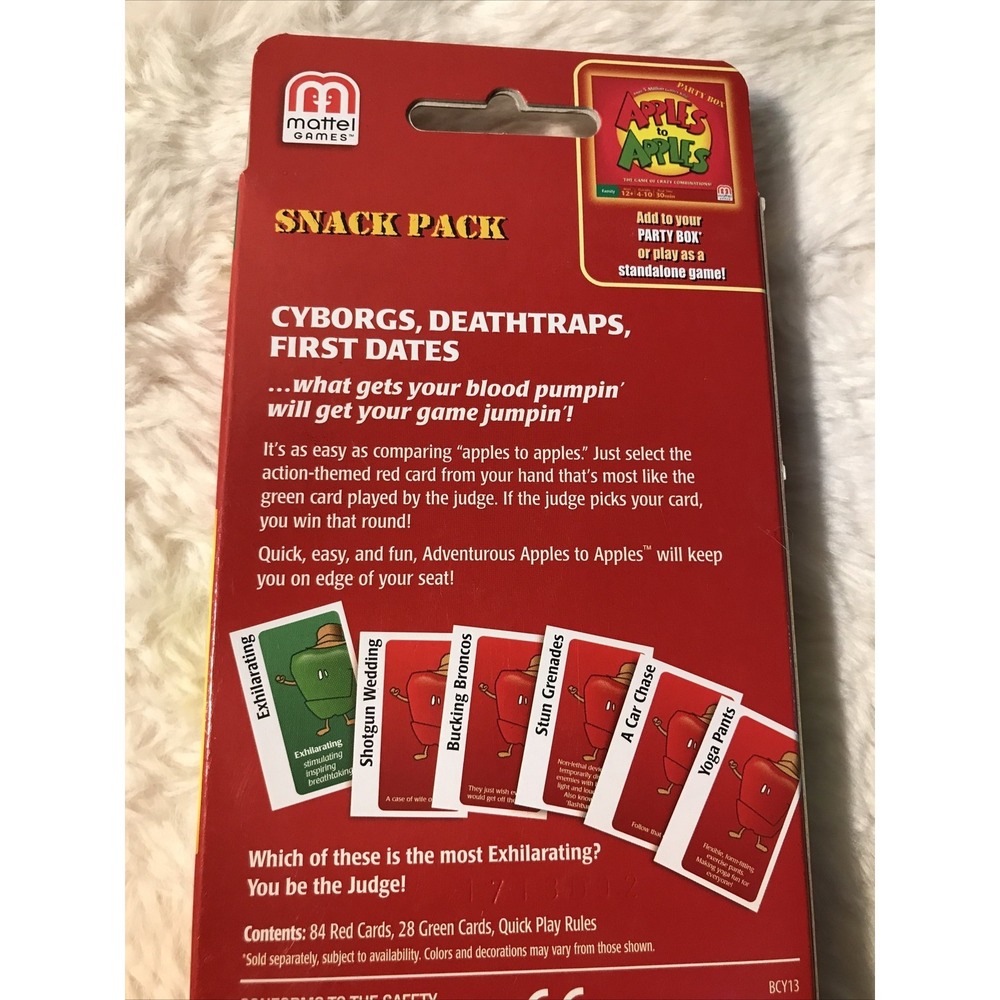 Apples to Apples Adventurous Snack Pack of Cards The Game of Crazy Combinations - Picture 4 of 5